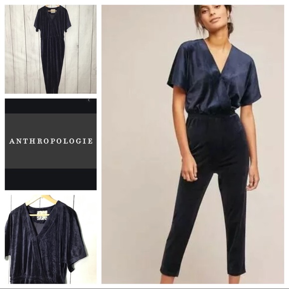 Anthropologie Pants - Saturday Sunday Anthropologie velour jumpsuit